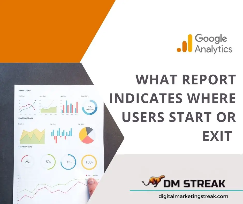 What Report Indicates Where Users Start or Exit