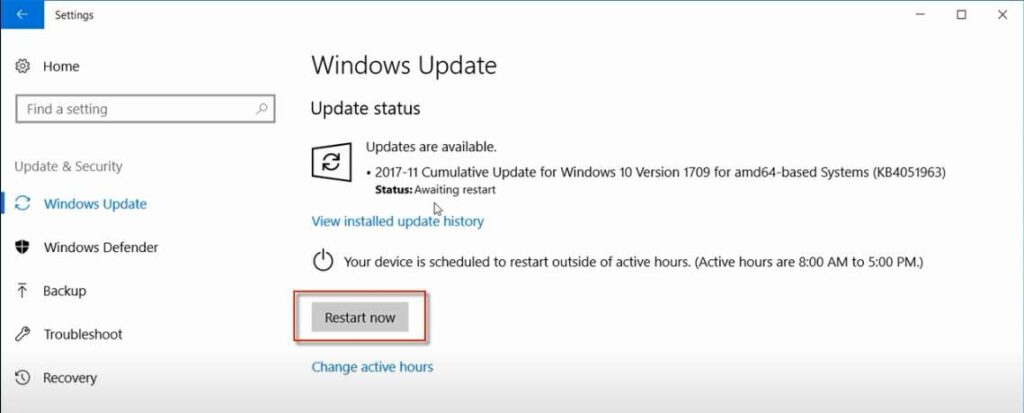 windows update error 0x0