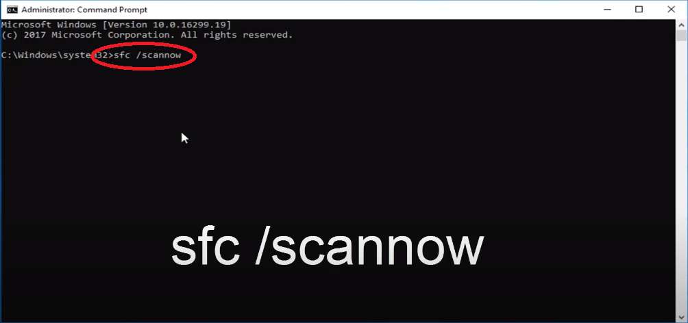 sfc scannow Fix Error Code 0x0 with command prompt