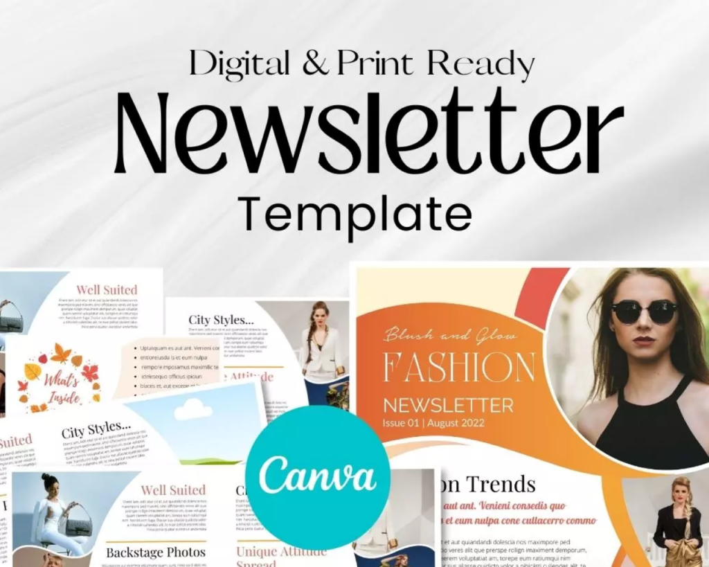 5 Canva Newsletter Template For Models and Fashion